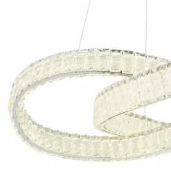 Luminaires Globo Lighting Éclairage Led|Mucky Suspension LED Chrome, 1 lumière, Télécommandes