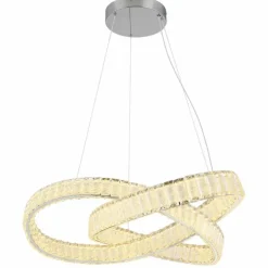 Luminaires Globo Lighting Éclairage Led|Mucky Suspension LED Chrome, 1 lumière, Télécommandes