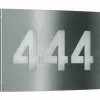 Numéro d'adresse éclairé Albert 6009 LED Acier inoxydable, 1 lumière