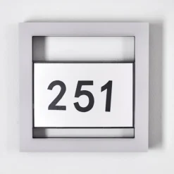 Numéro d'adresse éclairé Linna LED Blanc, 1 lumière