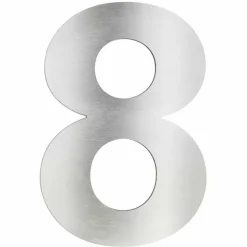 Numéros de maison LCD 8 Acier inoxydable