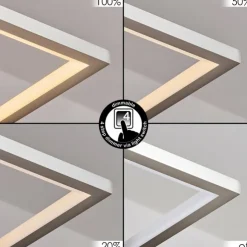 hofstein Suspensions|Odeon Suspension, Suspension LED Argenté, 3 lumières