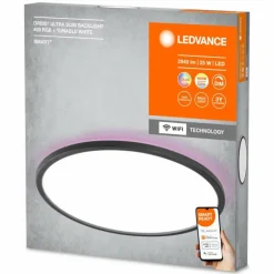 ORBIS Applique murale / Plafonnier Luminaires Ledvance LED Noir, 1 lumière, Changeur de couleurs