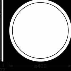 Luminaires Ledvance Éclairage Led|ORBIS Applique murale / Plafonnier LED Noir, 1 lumière