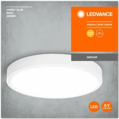 Luminaires Ledvance Éclairage Led|Orbis Plafonnier LED Blanc, 1 lumière