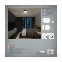 Luminaires Ledvance Plafonniers|Orbis Plafonnier Noir, Blanc, 2 lumières