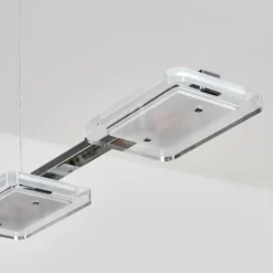 hofstein Suspensions|Ordal Suspension, Suspension LED Argenté, 4 lumières