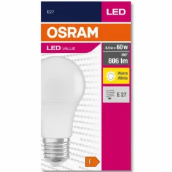 OSRAM CLASSIC A LED E27 8,5 Watt 2700 Kelvin 806 Lumen