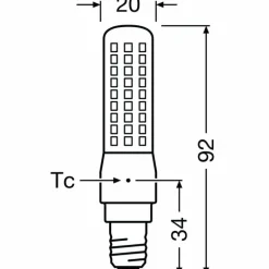OSRAM LED E14 7 Watt 2700 Kelvin 806 Lumen