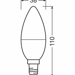 OSRAM LED E14 7,5 Watt 3000 Kelvin 806 Lumen