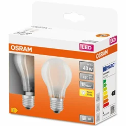 OSRAM LED Retrofit Lot de 2 E27 4 watt 2700 Kelvin 470 lumen