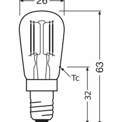 OSRAM Lot de 2 LED Special E14 1,3 Watt 2700 Kelvin 110 Lumen