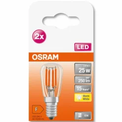 OSRAM Lot de 2 LED Special E14 2,8 Watt 2700 Kelvin 250 Lumen