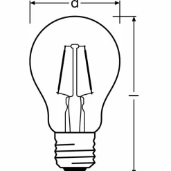 OSRAM Retrofit LED E27 1,5 Watt 2700 Kelvin 136 lumen