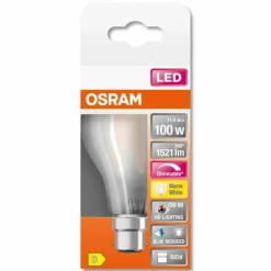 OSRAM SUPERSTAR LED B22d 11 Watt 2700 Kelvin 1521 Lumen