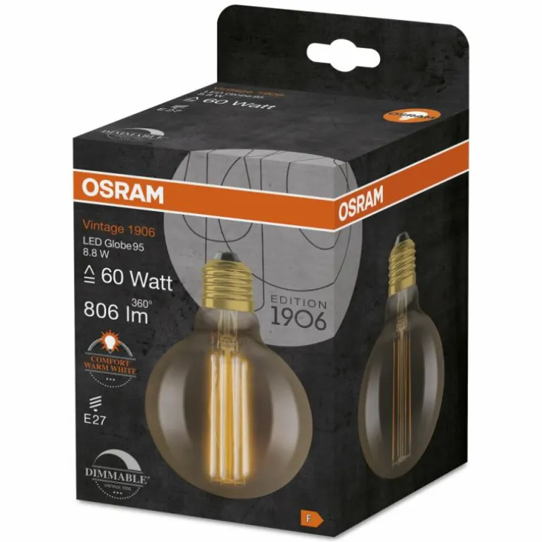 OSRAM Vintage 1906® LED E27 8,8 Watt 2200 Kelvin 806 Lumen