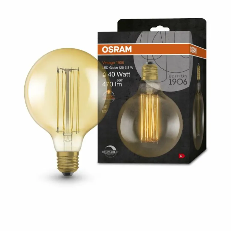 OSRAM Vintage 1906® LED E27 5,8 watt 2200 kelvin 470 lumen