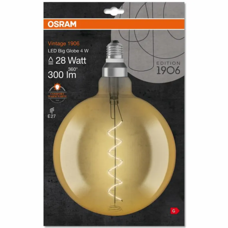 OSRAM Vintage 1906® LED E27 4 Watt 2000 Kelvin 300 Lumen