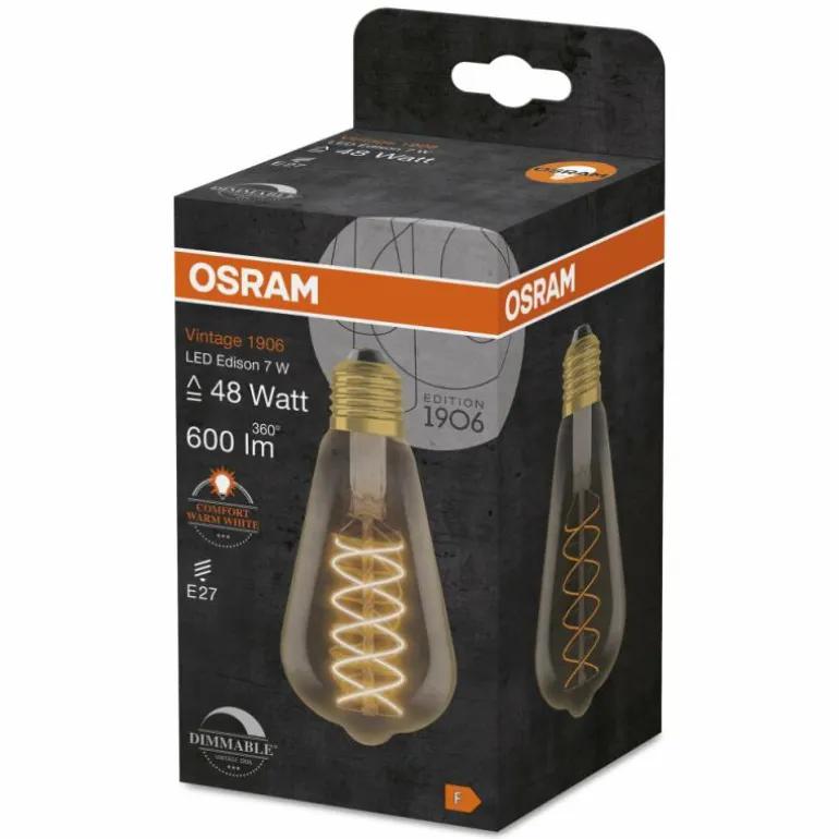 OSRAM Vintage 1906® LED E27 7 Watt 2200 Kelvin 600 Lumen