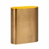 Luminaires Lucide Appliques|OVALIS Applique murale Laiton, 2 lumières