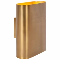 Luminaires Lucide Appliques|OVALIS Applique murale Laiton, 2 lumières