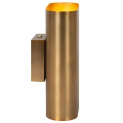 Luminaires Lucide Appliques|OVALIS Applique murale Laiton, 2 lumières