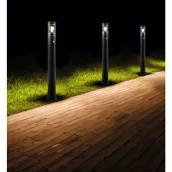PALOMA Lampadaire d'extérieur Luminaires Reality Anthracite, 1 lumière, Détecteur de mouvement