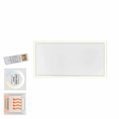 Luminaires Leuchten Direkt Éclairage Led|Panneau de plafond avec chauffage IR LeuchtenDirekt BEROA LED Blanc, 1 lumière, Télécommandes
