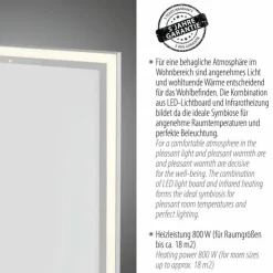 Luminaires Leuchten Direkt Éclairage Led|Panneau de plafond avec chauffage IR LeuchtenDirekt BEROA LED Blanc, 1 lumière, Télécommandes