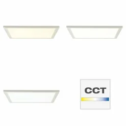 Luminaires Brilliant Éclairage Led|Panneau encastrable Brilliant Lanette LED Blanc, 1 lumière, Télécommandes, Changeur de couleurs