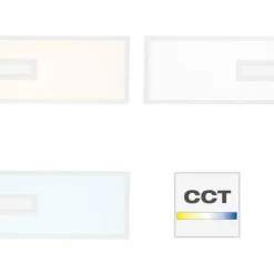 Luminaires Brilliant Éclairage Led|Panneau encastrable Brilliant Odella LED Blanc, 1 lumière, Télécommandes, Changeur de couleurs