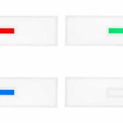 Luminaires Brilliant Éclairage Led|Panneau encastrable Brilliant Odella LED Blanc, 1 lumière, Télécommandes, Changeur de couleurs