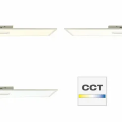Luminaires Brilliant Éclairage Led|Panneau encastrable Brilliant Odella LED Blanc, 1 lumière, Télécommandes, Changeur de couleurs