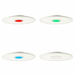 Luminaires Brilliant Éclairage Led|Panneau encastrable Brilliant Odella LED Blanc, 1 lumière, Télécommandes, Changeur de couleurs