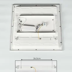 hofstein Éclairage Led|Panneau LED Badia Blanc, 2 lumières