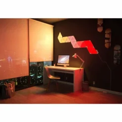 Panneau mural Nanoleaf - Pack de 3 LED Blanc, 1 lumière, Télécommandes, Changeur de couleurs