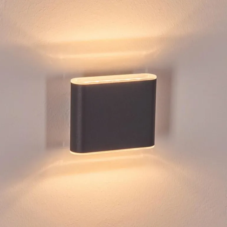 Paranhas Lampe murale d´extérieur, Luminaire de salle de bain, Luminaire Up & Down, Applique murale Anthracite, 1 lumière