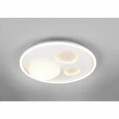 Luminaires Trio Éclairage Led|Pebble Plafonnier LED Blanc, 1 lumière, Télécommandes