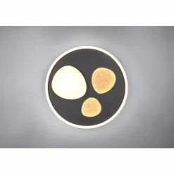 Luminaires Trio Éclairage Led|Pebble Plafonnier LED Noir, 1 lumière, Télécommandes
