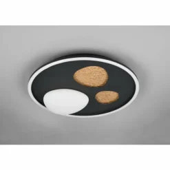 Luminaires Trio Éclairage Led|Pebble Plafonnier LED Noir, 1 lumière, Télécommandes