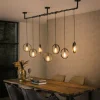 hofstein Suspensions|Pendelleuchte Suspension Anthracite, 7 lumières