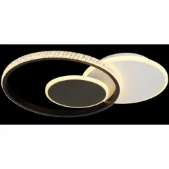 Luminaires Globo Lighting Éclairage Led|Perlix Plafonnier LED Noir, Blanc, 1 lumière