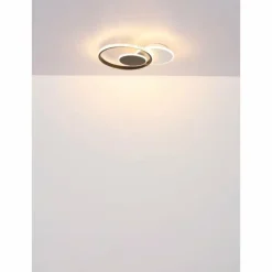 Luminaires Globo Lighting Éclairage Led|Perlix Plafonnier LED Noir, Blanc, 1 lumière