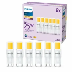 Philips Brûleur 6 pièces LED GU9 2 watt 2700 kelvin 220 lumen