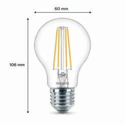 Philips Classic Lot de 2 LED E27 7 watt 4000 kelvin 850 lumen