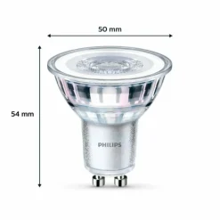 Philips Classic Lot de 2 LED GU10 4,6 watt 2700 kelvin 355 lumen