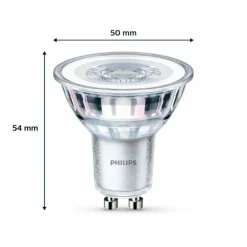 Philips Classic Lot de 6 LED GU10 4,6 watt 4000 kelvin 390 lumen