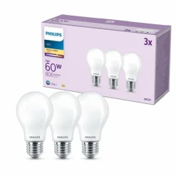 Philips Classic Lot de 3 LED E27 7 watt 2700 kelvin 806 lumen