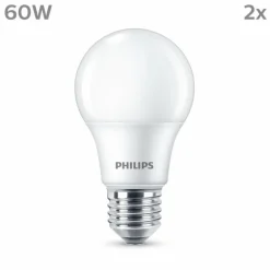 Philips Classic Lot de 2 LED E27 8 watt 2700 kelvin 806 lumen