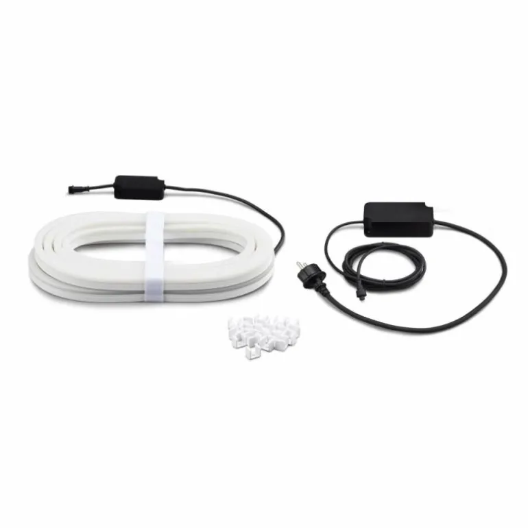 Philips Hue Lot de 2 Bandes LED d'extérieur Transparent, 1 lumière, Changeur de couleurs